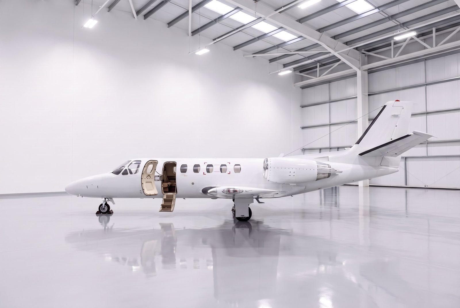 Cessna Citation Bravo 2001 à venda — exterior no hangar